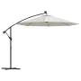 Hanging umbrella with LED lights and metal pole 300 cm sand by vidaXL, Umbrellas - Ref: Foro24-42970, Price: 133,72 €, Discou...