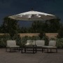 Hanging umbrella with LED lights and metal pole 300 cm sand by vidaXL, Umbrellas - Ref: Foro24-42970, Price: 137,21 €, Discou...