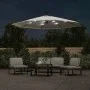 Hanging umbrella with LED lights and metal pole 300 cm sand by vidaXL, Umbrellas - Ref: Foro24-42970, Price: 133,72 €, Discou...