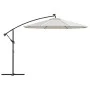 Hanging umbrella with LED lights and metal pole 300 cm sand by vidaXL, Umbrellas - Ref: Foro24-42970, Price: 133,72 €, Discou...