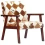 Weißer und brauner Sessel aus echtem Ziegenleder von vidaXL, Sessel - Ref: Foro24-247644, Preis: 227,83 €, Rabatt: %