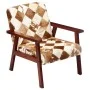 Weißer und brauner Sessel aus echtem Ziegenleder von vidaXL, Sessel - Ref: Foro24-247644, Preis: 227,83 €, Rabatt: %