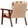 Weißer und brauner Sessel aus echtem Ziegenleder von vidaXL, Sessel - Ref: Foro24-247644, Preis: 227,83 €, Rabatt: %