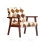 Weißer und brauner Sessel aus echtem Ziegenleder von vidaXL, Sessel - Ref: Foro24-247644, Preis: 227,83 €, Rabatt: %