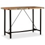 Bar furniture set 7 pieces solid recycled wood genuine leather by vidaXL, Furniture sets for kitchens and dining rooms - Ref:...