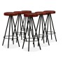 Bar furniture set 7 pieces solid recycled wood genuine leather by vidaXL, Furniture sets for kitchens and dining rooms - Ref:...