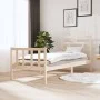 Solid pine wood bed frame 75x190 cm by vidaXL, Beds and slatted bases - Ref: Foro24-3101308, Price: 87,12 €, Discount: %