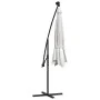 Hanging umbrella with LED lights and metal pole 300 cm sand by vidaXL, Umbrellas - Ref: Foro24-42970, Price: 133,72 €, Discou...