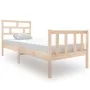Solid pine wood bed frame 75x190 cm by vidaXL, Beds and slatted bases - Ref: Foro24-3101308, Price: 87,12 €, Discount: %