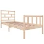 Solid pine wood bed frame 75x190 cm by vidaXL, Beds and slatted bases - Ref: Foro24-3101308, Price: 87,12 €, Discount: %