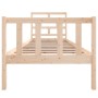 Solid pine wood bed frame 75x190 cm by vidaXL, Beds and slatted bases - Ref: Foro24-3101308, Price: 89,50 €, Discount: %