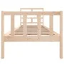 Solid pine wood bed frame 75x190 cm by vidaXL, Beds and slatted bases - Ref: Foro24-3101308, Price: 87,12 €, Discount: %