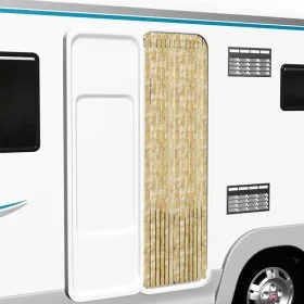 Cortina mosquitera de chenilla beige 90x200 cm de vidaXL, Mosquiteras para ventanas - Ref: Foro24-315136, Precio: 59,08 €, De...