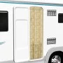 Beige chenille mosquito net curtain 90x200 cm by vidaXL, Mosquito nets for windows - Ref: Foro24-315136, Price: 59,08 €, Disc...