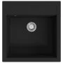 Fregadero de cocina de granito con un seno negro de vidaXL, Fregaderos - Ref: Foro24-142948, Precio: 168,26 €, Descuento: %