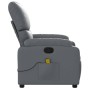 Sillón de masaje reclinable cuero sintético gris de vidaXL, Sillones - Ref: Foro24-373444, Precio: 215,89 €, Descuento: %