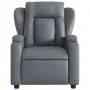 Sillón de masaje reclinable cuero sintético gris de vidaXL, Sillones - Ref: Foro24-372437, Precio: 262,96 €, Descuento: %
