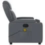 Sillón de masaje reclinable cuero sintético gris de vidaXL, Sillones - Ref: Foro24-372437, Precio: 262,96 €, Descuento: %