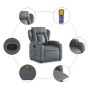 Liegender Massagesessel aus grauem Kunstleder von vidaXL, Sessel - Ref: Foro24-372437, Preis: 255,96 €, Rabatt: %