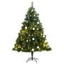 Artificial Christmas tree with hinges 300 LED and balls 180 cm by vidaXL, Christmas trees - Ref: Foro24-3210428, Price: 135,0...
