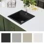 Granit-Spülbecken mit einer schwarzen Schüssel. von vidaXL, Sinkt - Ref: Foro24-142948, Preis: 158,63 €, Rabatt: %