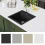 Granit-Spülbecken mit einer schwarzen Schüssel. von vidaXL, Sinkt - Ref: Foro24-142948, Preis: 161,75 €, Rabatt: %