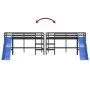 High bed for children with slide solid black pine wood 80x200 cm by vidaXL, Beds and slatted bases - Ref: Foro24-835906, Pric...