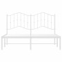 Metallbettgestell mit weißem Kopfteil 140x190 cm von vidaXL, Betten und Lattenroste - Ref: Foro24-373838, Preis: 110,51 €, Ra...