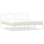 Bettgestell aus Metall mit weißem Kopfteil 193x203 cm von vidaXL, Betten und Lattenroste - Ref: Foro24-373844, Preis: 102,57 ...