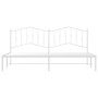 Bettgestell aus Metall mit weißem Kopfteil 193x203 cm von vidaXL, Betten und Lattenroste - Ref: Foro24-373844, Preis: 102,57 ...