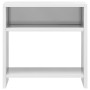 Nachttisch aus glänzend weißem Sperrholz, 40 x 30 x 40 cm von vidaXL, Nachttische - Ref: Foro24-800021, Preis: 32,84 €, Rabat...