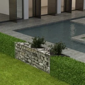 Gabionenwandkorb aus verzinktem Stahl 120x30x50 cm von vidaXL, Zaunpaneele - Ref: Foro24-142540, Preis: 39,48 €, Rabatt: %