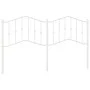 White metal headboard 160 cm by vidaXL, Headboards and footboards - Ref: Foro24-373873, Price: 32,28 €, Discount: %