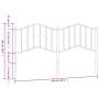 Cabecero de metal blanco 160 cm de vidaXL, Cabeceros y pies de cama - Ref: Foro24-373873, Precio: 32,28 €, Descuento: %