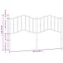 White metal headboard 160 cm by vidaXL, Headboards and footboards - Ref: Foro24-373873, Price: 32,28 €, Discount: %
