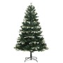 Árbol de Navidad artificial con bisagras 300 LED y bolas 210 cm