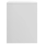 Mesita de noche madera contrachapada blanco brillo 40x30x40 cm de vidaXL, Mesitas de noche - Ref: Foro24-800021, Precio: 33,9...