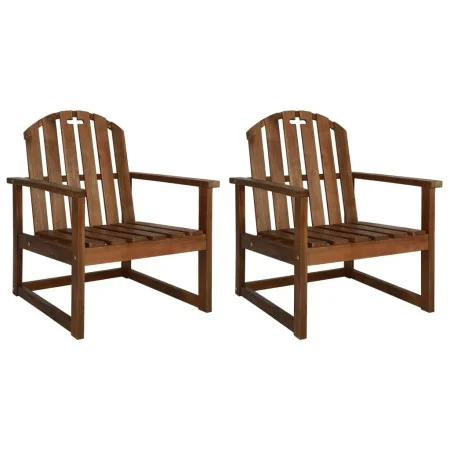 Garden armchairs 2 pcs solid acacia wood by vidaXL, Garden chairs - Ref: Foro24-44033, Price: 146,37 €, Discount: %
