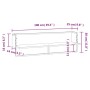 Wall shelf with Sonoma gray bar 100x25x30 cm by vidaXL, Shelves and shelves - Ref: Foro24-836296, Price: 29,45 €, Discount: %