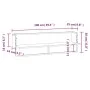Wall shelf with Sonoma gray bar 100x25x30 cm by vidaXL, Shelves and shelves - Ref: Foro24-836296, Price: 28,93 €, Discount: %