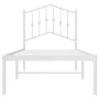 Estructura de cama de metal con cabecero blanco 90x190 cm de vidaXL, Camas y somieres - Ref: Foro24-373830, Precio: 79,03 €, ...