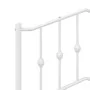 Estructura de cama de metal con cabecero blanco 90x190 cm de vidaXL, Camas y somieres - Ref: Foro24-373830, Precio: 79,03 €, ...