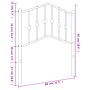 Kopfteil aus weißem Metall, 75 cm von vidaXL, Kopf- und Fußteile - Ref: Foro24-373864, Preis: 21,22 €, Rabatt: %