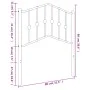 White metal headboard 75 cm by vidaXL, Headboards and footboards - Ref: Foro24-373864, Price: 20,91 €, Discount: %