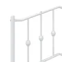 Cabecero de metal blanco 90 cm de vidaXL, Cabeceros y pies de cama - Ref: Foro24-373866, Precio: 24,28 €, Descuento: %