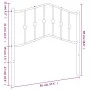 Cabecero de metal blanco 90 cm de vidaXL, Cabeceros y pies de cama - Ref: Foro24-373866, Precio: 24,28 €, Descuento: %