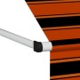 Orange und braune einziehbare manuelle Markise 350 cm von vidaXL, Markisen - Ref: Foro24-145839, Preis: 90,79 €, Rabatt: %