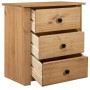 Mesita de noche de madera maciza pino estilo Panamá 46x40x57 cm de vidaXL, Mesitas de noche - Ref: Foro24-282652, Precio: 101...