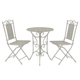 Gartenbistrotisch und Stühle 3 Stück grauer Stahl von vidaXL, Gartensets - Ref: Foro24-43153, Preis: 245,38 €, Rabatt: %