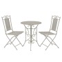 Gartenbistrotisch und Stühle 3 Stück grauer Stahl von vidaXL, Gartensets - Ref: Foro24-43153, Preis: 247,28 €, Rabatt: %